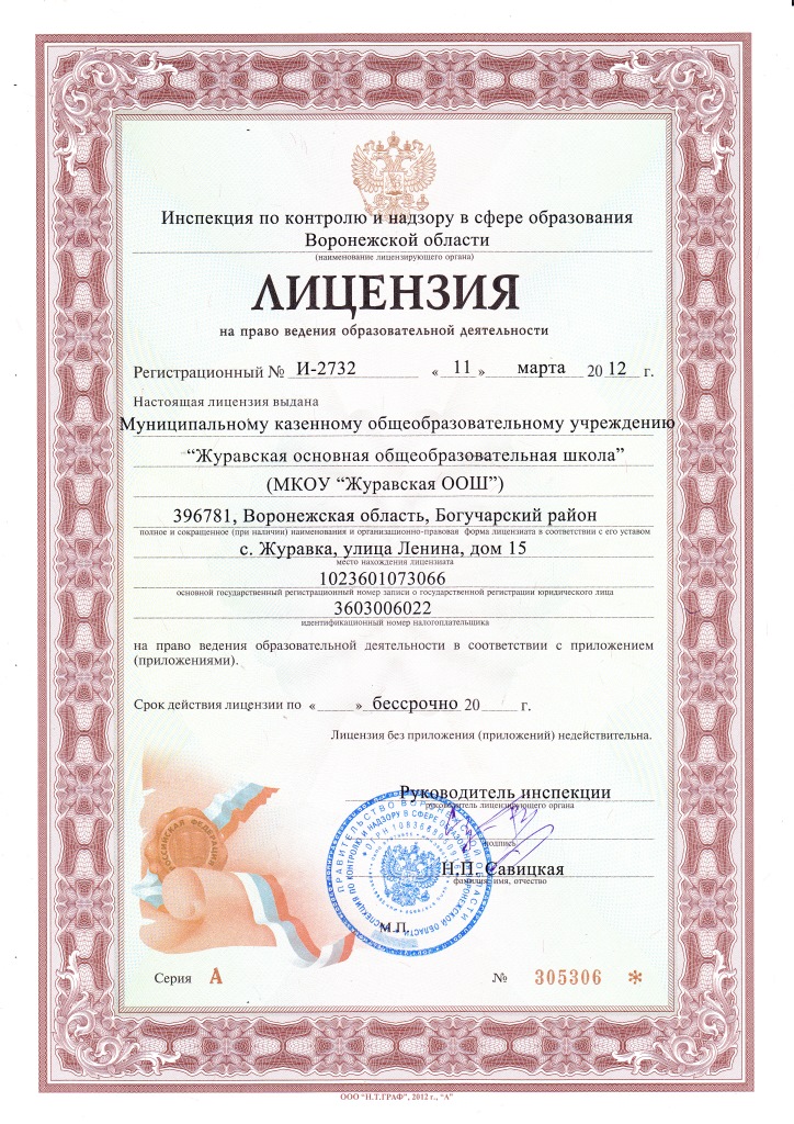 Копия лицензии